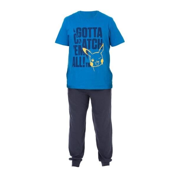 Pokemon Mens Gotta Catch Em All Long Pyjama Set (L)