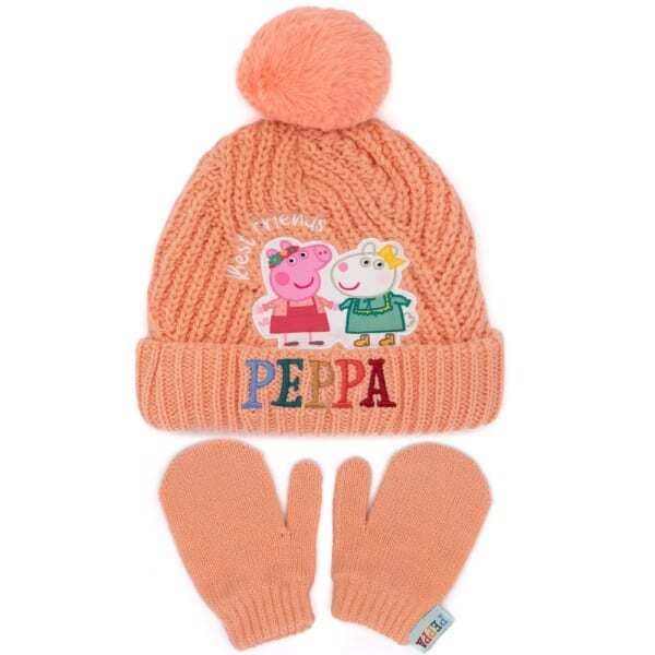 Peppa Pig Kids Hat And Gloves Set