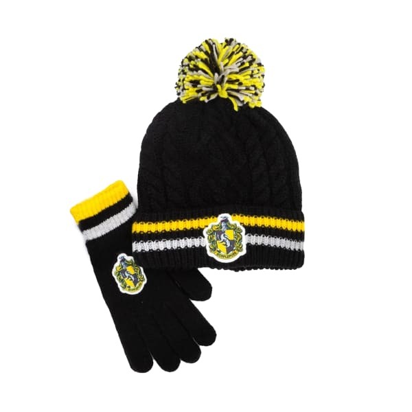 Harry Potter Adult Hufflepuff Beanie & Gloves Set