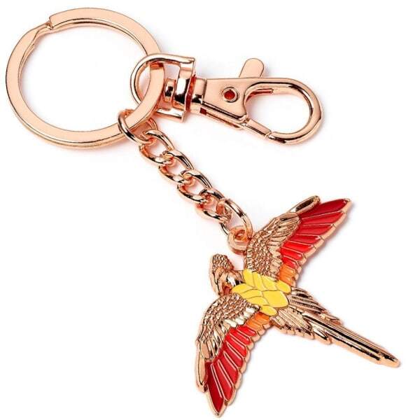 Harry Potter Charm Fawkes Keyring