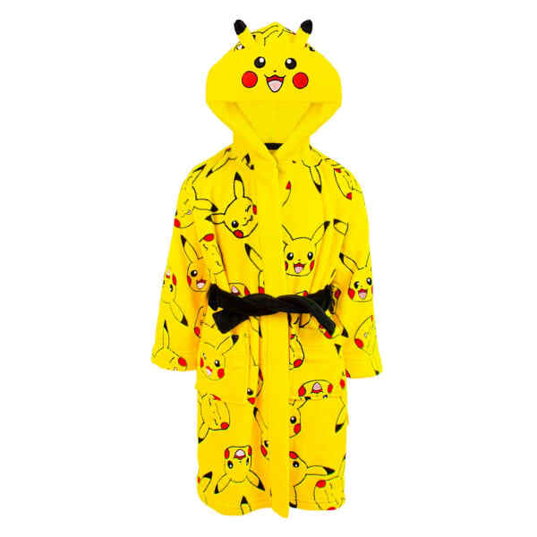 Pokemon Kids Pikachu Front Pocket Robe (13-14 Years)