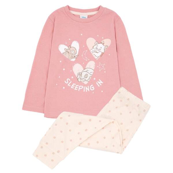 Disney Girls Sleeping In Long Pyjama Set (5-6 Years)