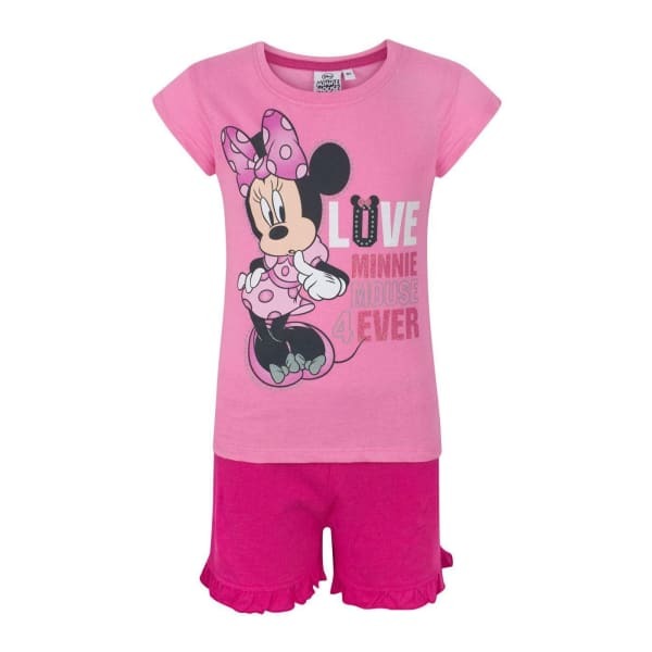 Disney Girls Forever Minnie Mouse Short Pyjama Set (4 Years)