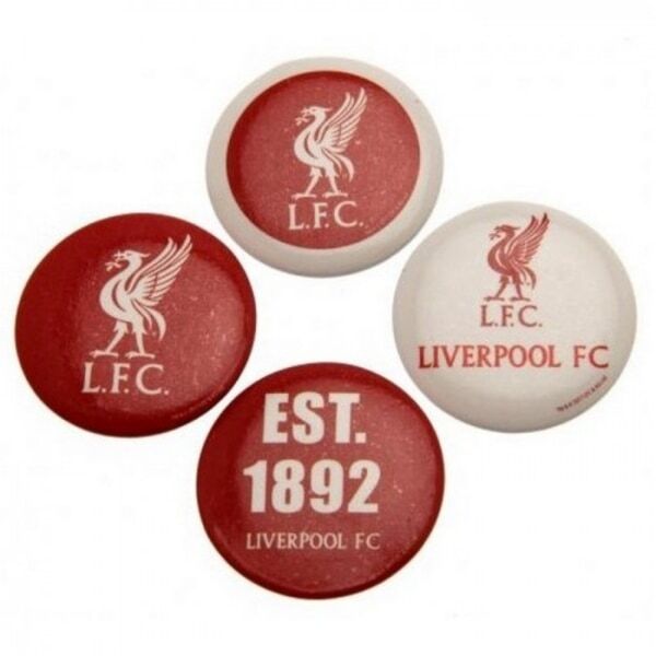 Liverpool FC YNWA Badge Set (Pack of 4)