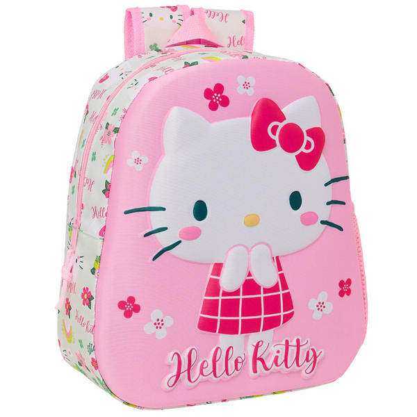 Hello Kitty Kids Floral Backpack (33cm x 10cm x 27cm)