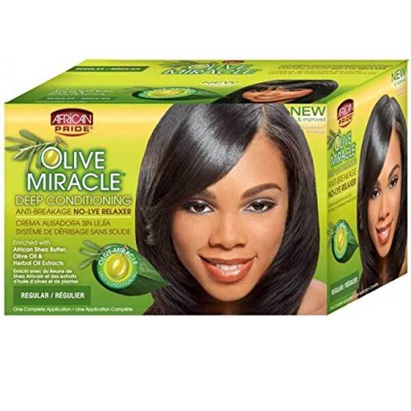 African Pride Olive Miracle Deep Conditioning No Lye Relaxer