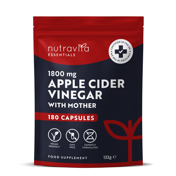 Nutravita Apple Cider Vinegar 1800mg w/ Mother  180 Capsules