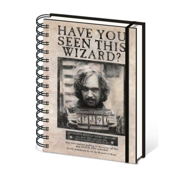 Harry Potter Wanted Sirius Black A5 Wirebound Notebook (A5)