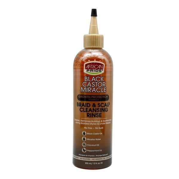 African Pride Black Castor Miracle Braid & Scalp Cleansing R