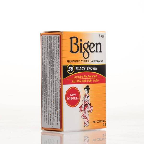 Bigen Permanent Powder Hair Colour - Black Brown