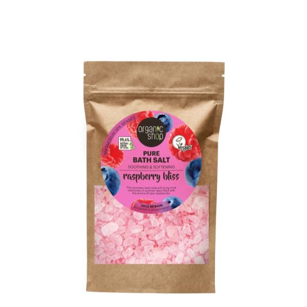 Organic Shop Raspberry Bliss Pure Bath Salt 500g