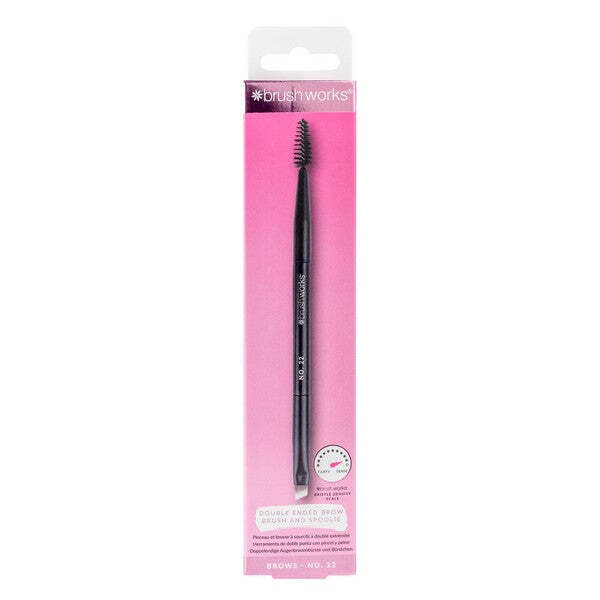 Brushworks No. 22 Double Ended Brow Brush and Spoolie