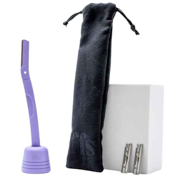 FFS Beauty Dermaplaning Facial Kit + Stand (Coral Purple)