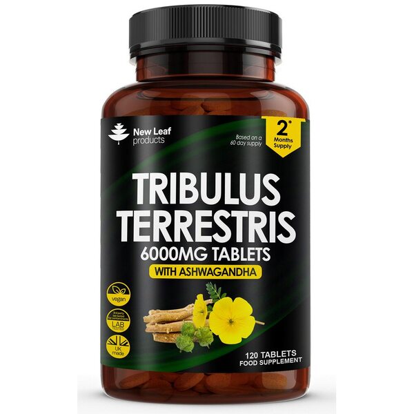 Tribulus Terrestris 6000mg Tablets With Ashwagandha 120 Fill