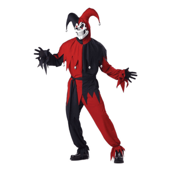 California Costumes Red and Black Evil Jester Large