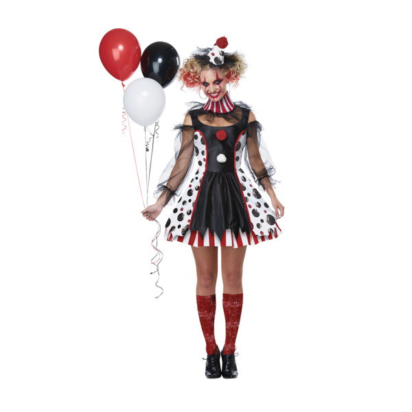 California Costumes Ladies Twisted Clown X-Large