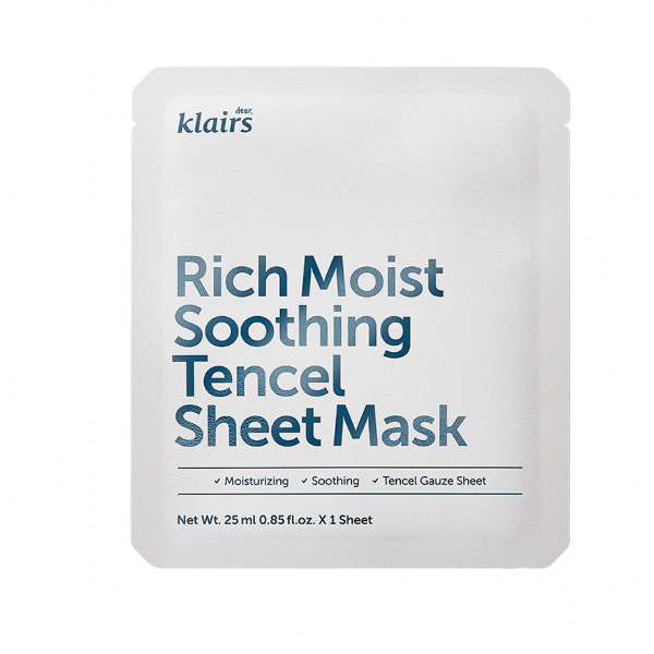 Dear Klairs Rich Moist Soothing Tencel Sheet Mask