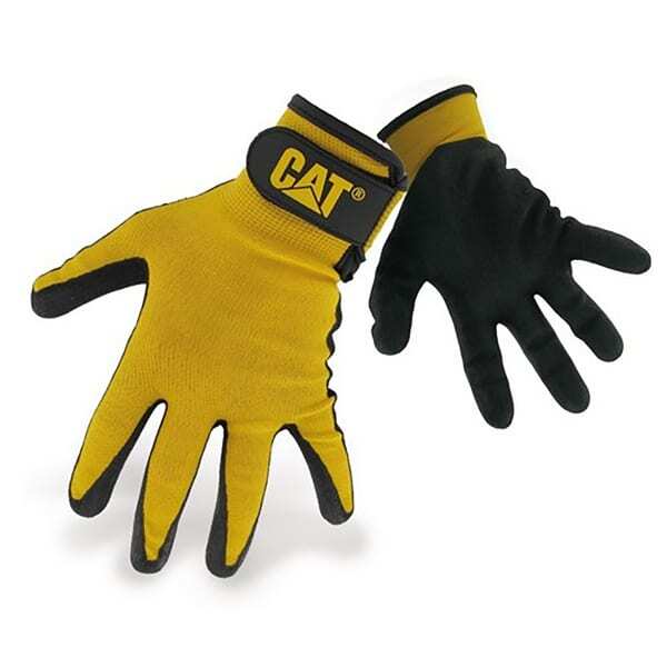 Caterpillar 17416 Nitrile Coated Nylon Mens Gloves (Large)