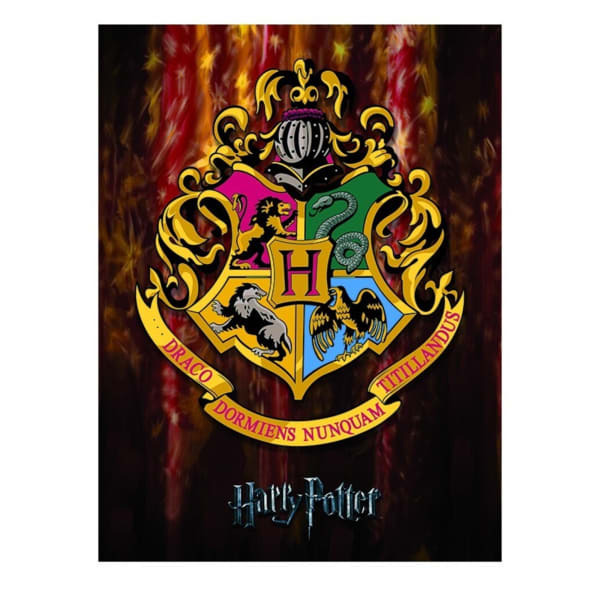 Harry Potter Hogwarts Crest Framed Canvas (40cm x 30cm)