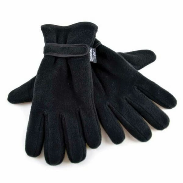 FLOSO Mens Fleece Gloves With Palm Grip (3M 40g) (M/L)