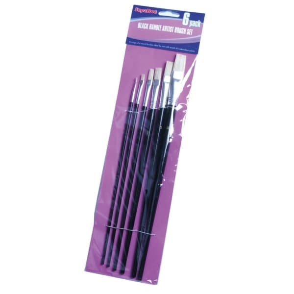 SupaDec Artist Brush Set (Pack of 6) (11 x 42.5 x 1.5cm)