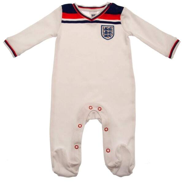 England FA Baby 1982 World Cup Retro Sleepsuit 12-18 Months