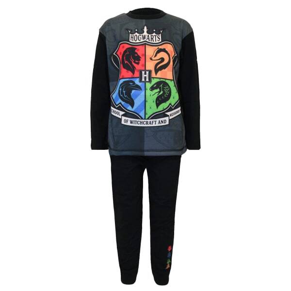 Harry Potter Boys Hogwarts Crest Long Pyjama Set (7-8 Years)