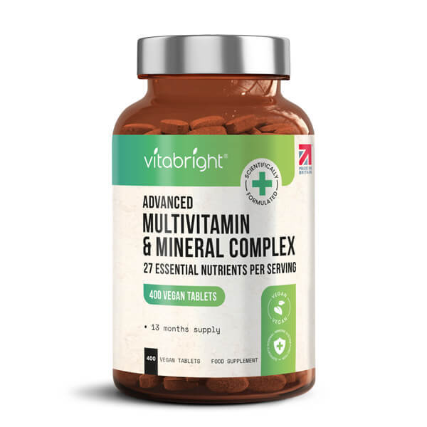 VitaBright Multivitamin & Mineral Complex 400 Vegan Tablets