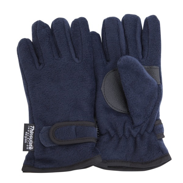 FLOSO Kids Fleece Gloves With Palm Grip (3M 40g) (6/7 Yrs)