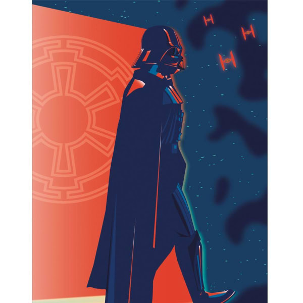 Star Wars Moonlight Darth Vader Framed Canvas (40cm x 30cm)