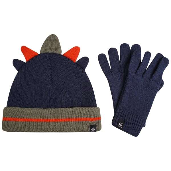 Dare 2B Kids Brighten Dinosaur Hat & Gloves Set (7-10 Years)