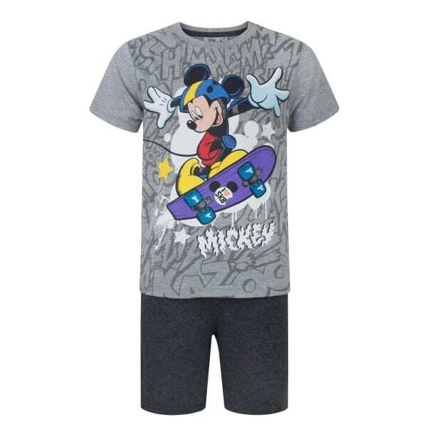 Disney Kids Mickey Mouse Skateboard Pyjama Set (4 Years)