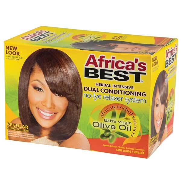 Africas Best No Lye Dual Conditioning Relaxer System