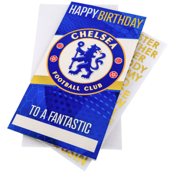 Chelsea FC Customisable Birthday Card