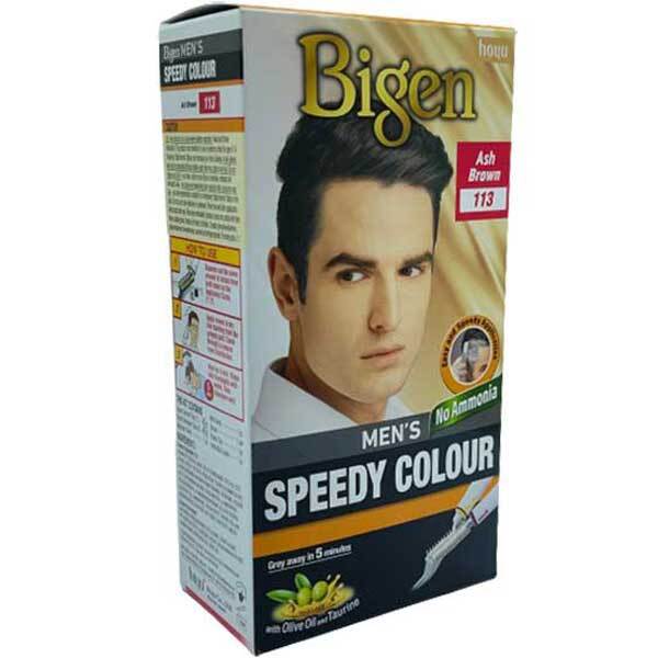 Bigen Hair Mens Speedy Colour Ash Brown 113