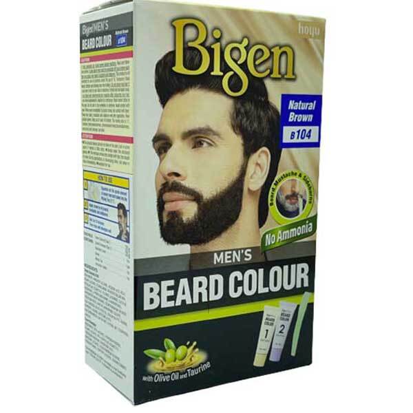 Bigen Mens Beard Colour Natural Brown B104