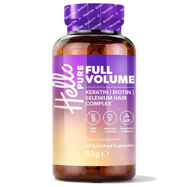 Hello Pure Hair Growth Vitamins | Biotin Keratin Selenium | x 60