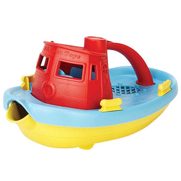 Green Toys Red Handle Tugboat