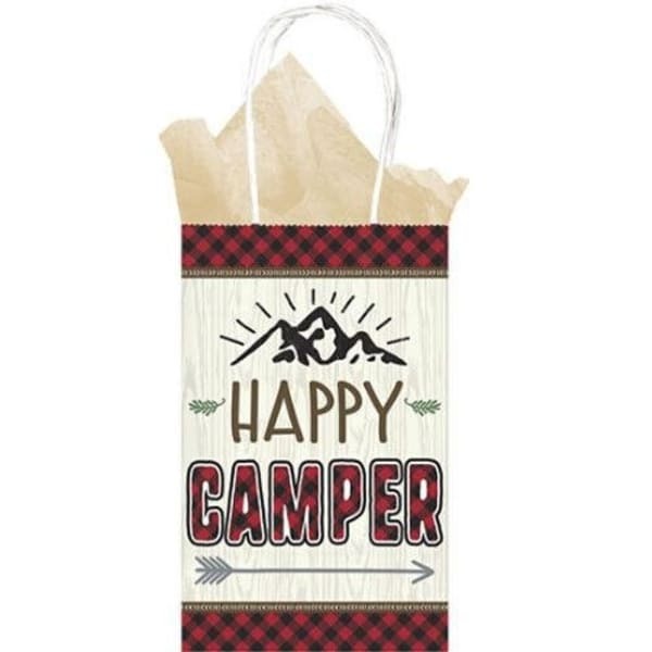 Amscan Lumberjack Paper Party Bags (Pack of 8)