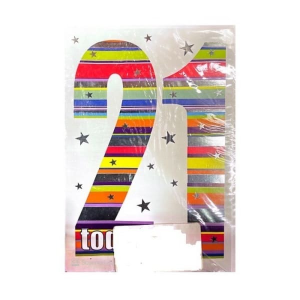 Simon Elvin 21st Birthday Card (Pack of 6)