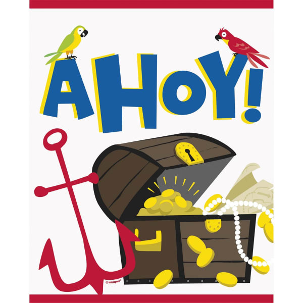 Unique Party Ahoy Pirate Party Bags (Pack of 8)