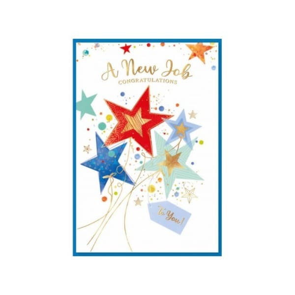 Simon Elvin New Job Contemporary Card (Pack of 6)