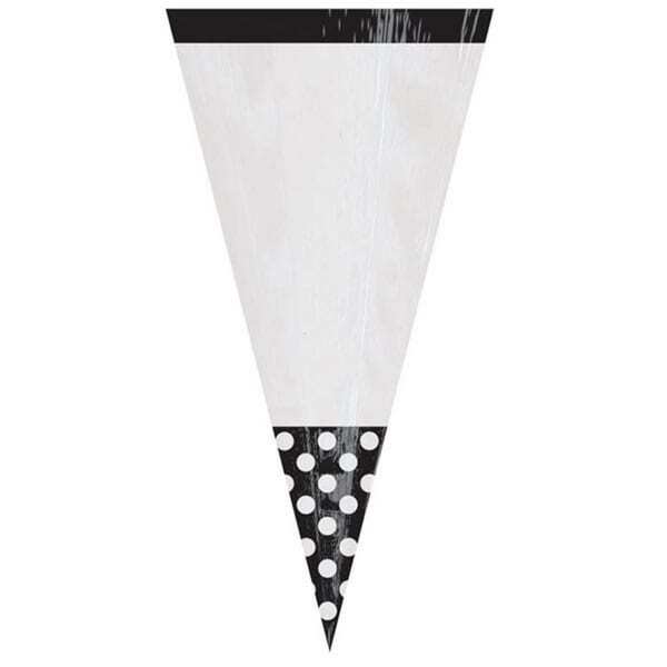 Amscan Cone Shaped Plastic Party Goodie Bags (Pack Of 10)