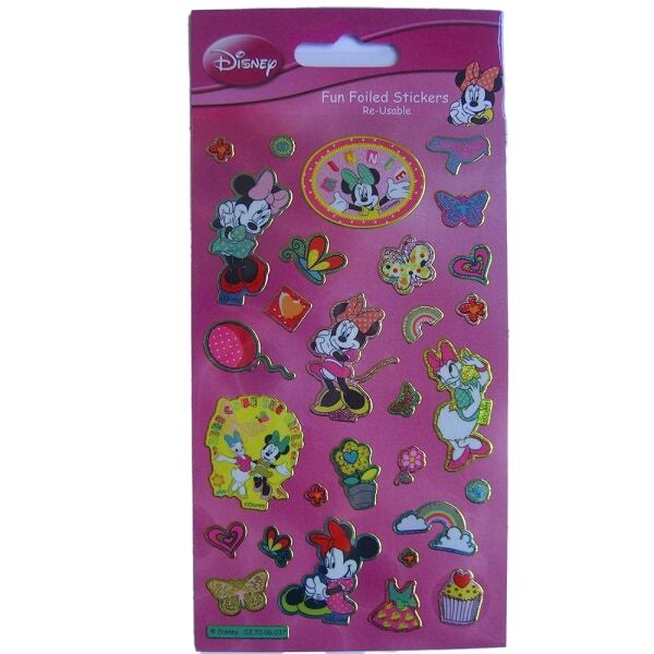 Disney Fun Reusable Foil Minnie Mouse Stickers (Pack of 29)