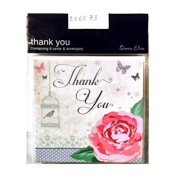 Simon Elvin Thank You Card (Pack of 6)