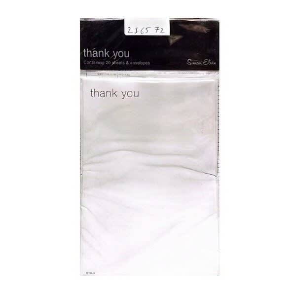 Simon Elvin Thank You Card (Pack of 20)