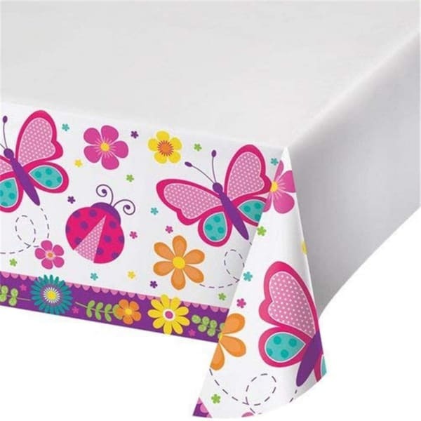 Creative Party Butterfly Garden PVC Tablecloth