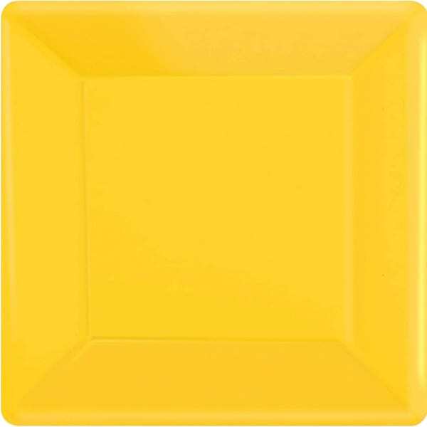 Amscan Paper Square Disposable Plates (Pack of 20)