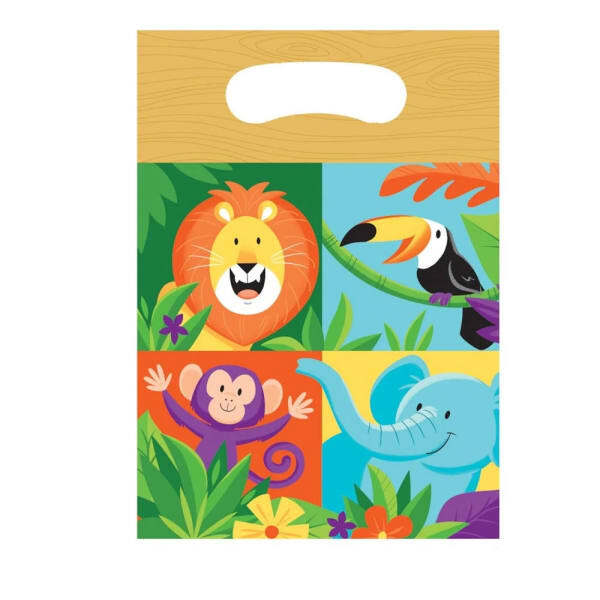 Creative Party Safari Animals Party Bags (Pack of 8)