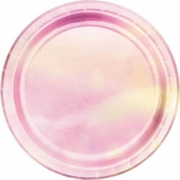 Creative Party Paper Iridescent Party Plates (Pack of 8)